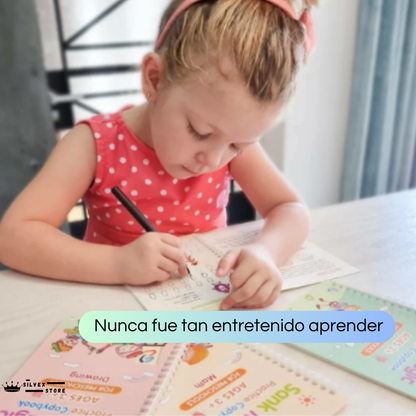 Cuaderno Montessori - 90% Niños más Exitosos- 4 Cuadernos