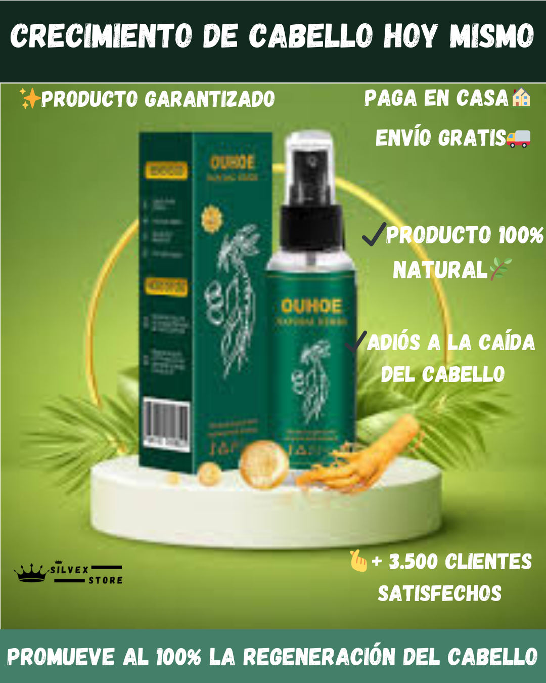 OUHOE-ELIXIR PARA EL CRECIMIENTO DEL CABELLO-ALTA CALIDAD