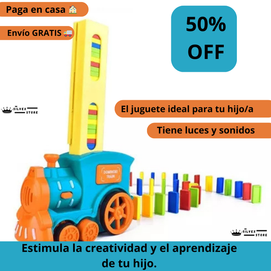 TREN DOMINO PRO™- EL MEJOR REGALO PARA TU HIJO-TOP DE VENTAS